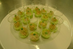 Foie gras mousse petit pois