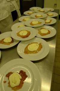 dressage avant ajout des framboises