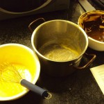 préparation de la mousse au chocolat