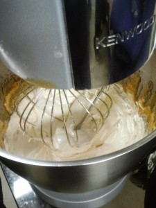 Réalisation de la meringue