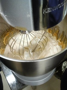 Réalisation de la meringue